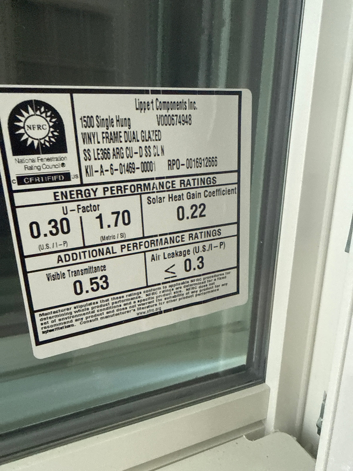 24 x 48 Window Single Hung V000674948