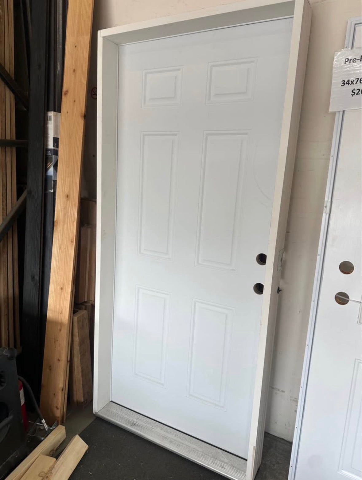 Fire rated entry door pre-hung