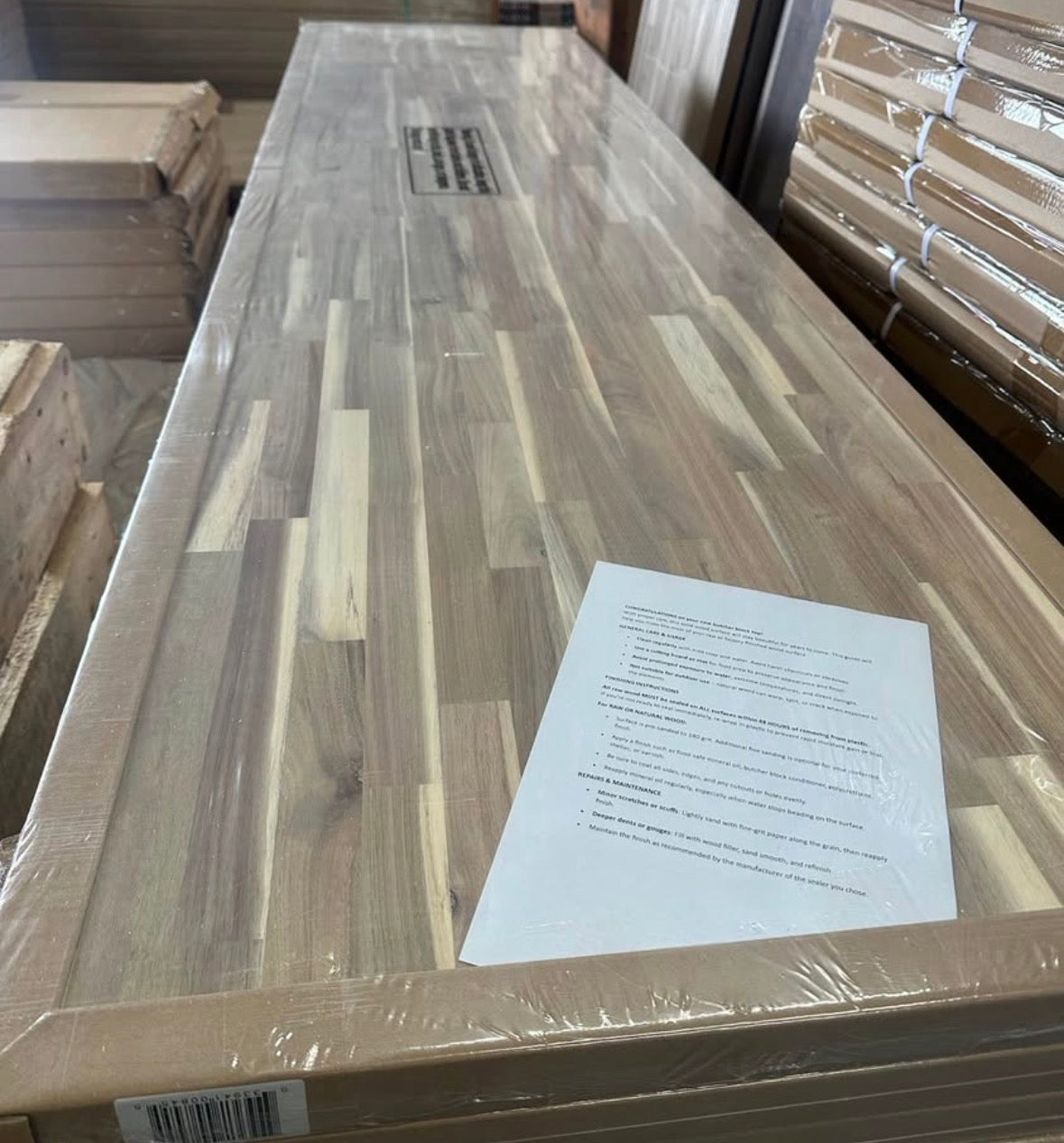 25"x98" Acacia Butcher Block